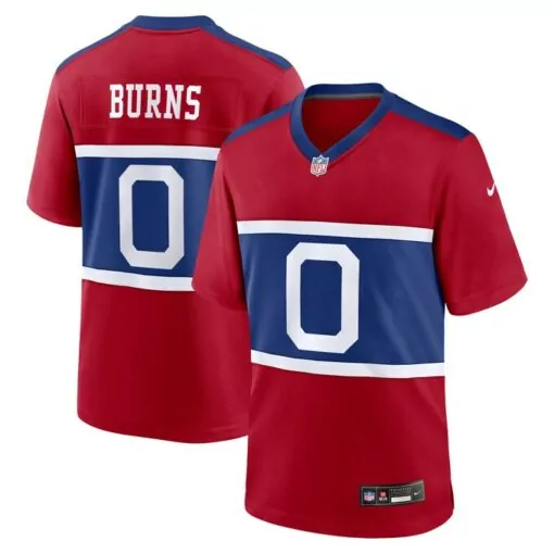 Brian Burns Buffalo Bills Jersey Red Men Blue White Alternate Game