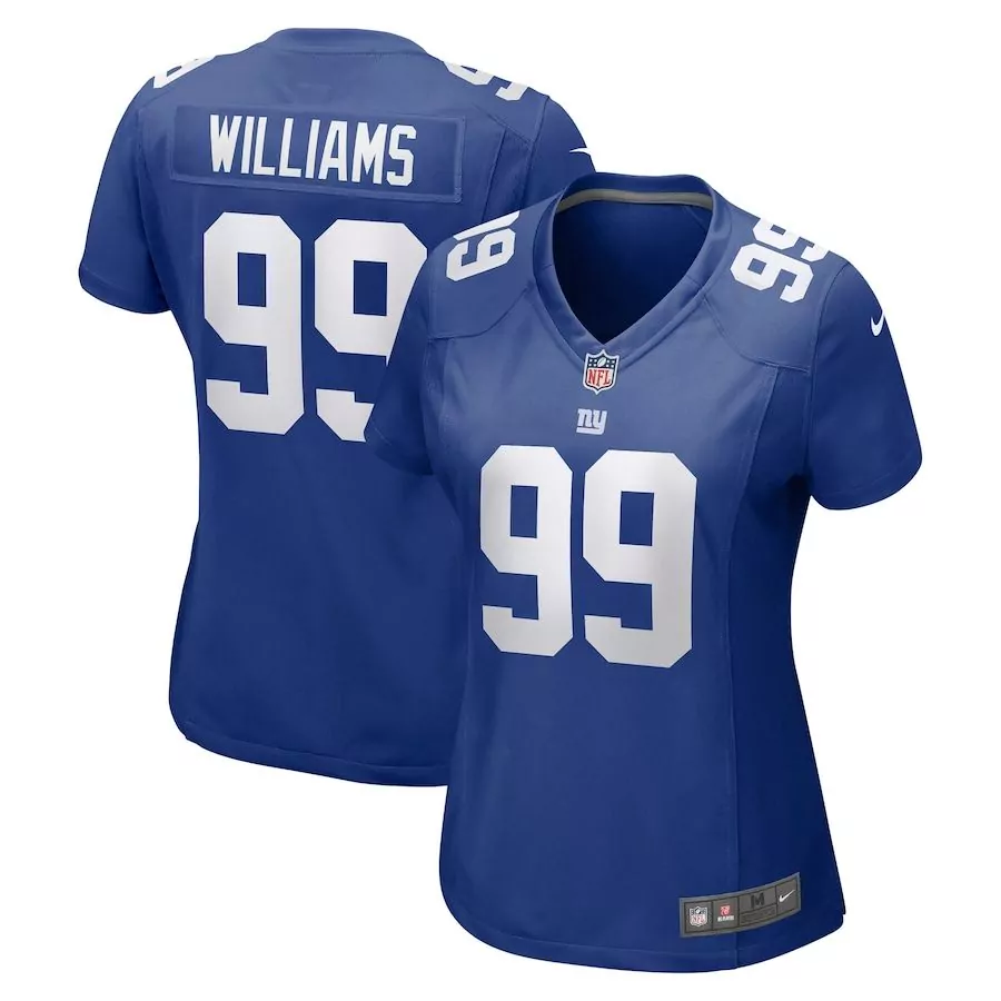 Leonard Williams 99 Jersey Royal Blue New York Giants Women Replica White Game