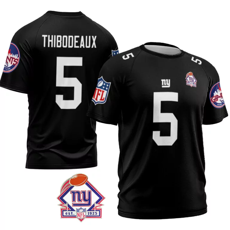 Kayvon Thibodeaux 5 Jersey Black New York Giants Men Player White Blue Red Vapor