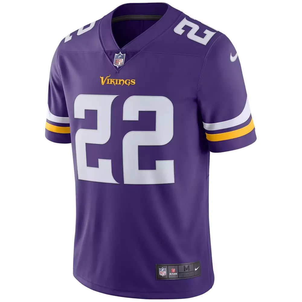 Harrison Smith 22 Vikings Jersey Purple Men Standard White Yellow Vapor Limited