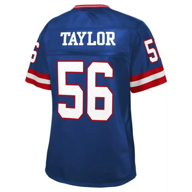 Lawrence Taylor 56 Jersey Royal Blue New York Giants Men White Red Pro Retired
