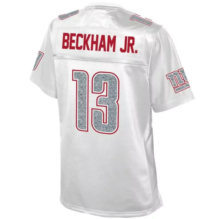 Odell Beckham 13 New York Giants Jersey White Men Replica Red Grey Pro Fashion