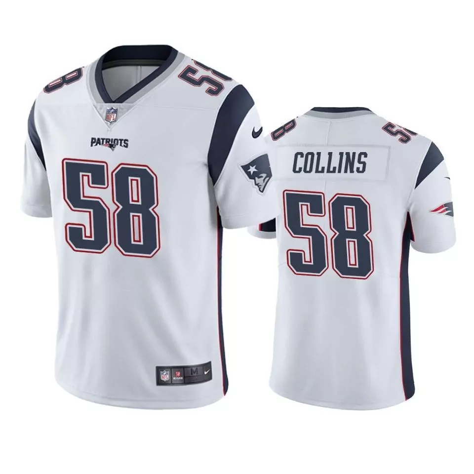 Devin Mccourty 58 Jersey White New England Patriots Men Alternate Navy Blue Vapor
