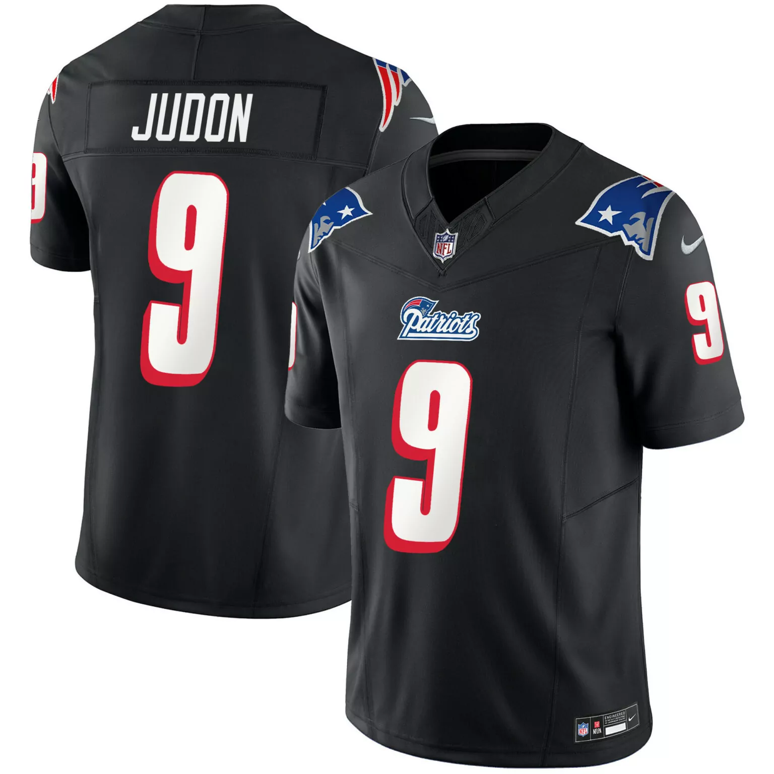 Matthew Judon 9 Patriots Jersey Black Nflpa Men Red White Blue Throwback All Stitched