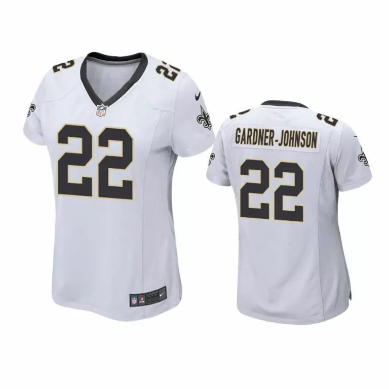 Chauncey Gardnerjohnson 22 Jersey White New Orleans Saints Men Vapor Black Gold Game