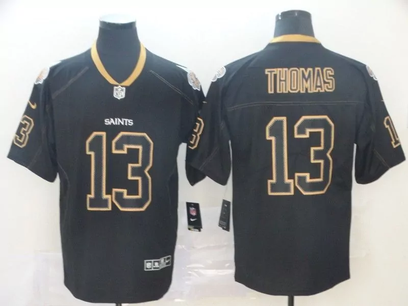 Michael Thomas 13 Saints Jersey Black Gold Classic