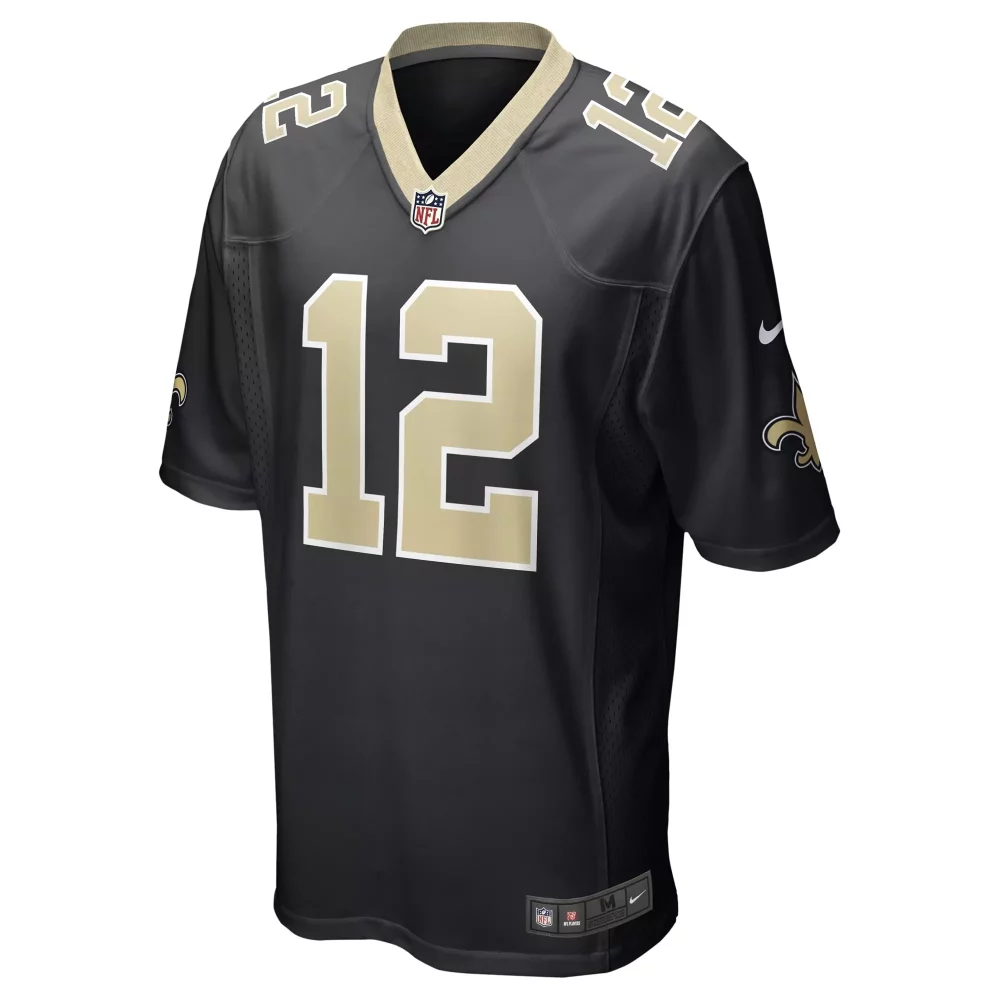 Michael Thomas 13 Jersey Black New Orleans Saints Men Player Gold Game