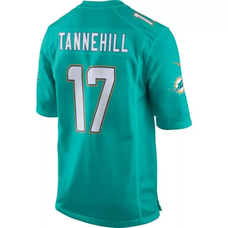 Ryan Tannehill 17 Miami Dolphins Jersey Teal Men Standard White Orange Game