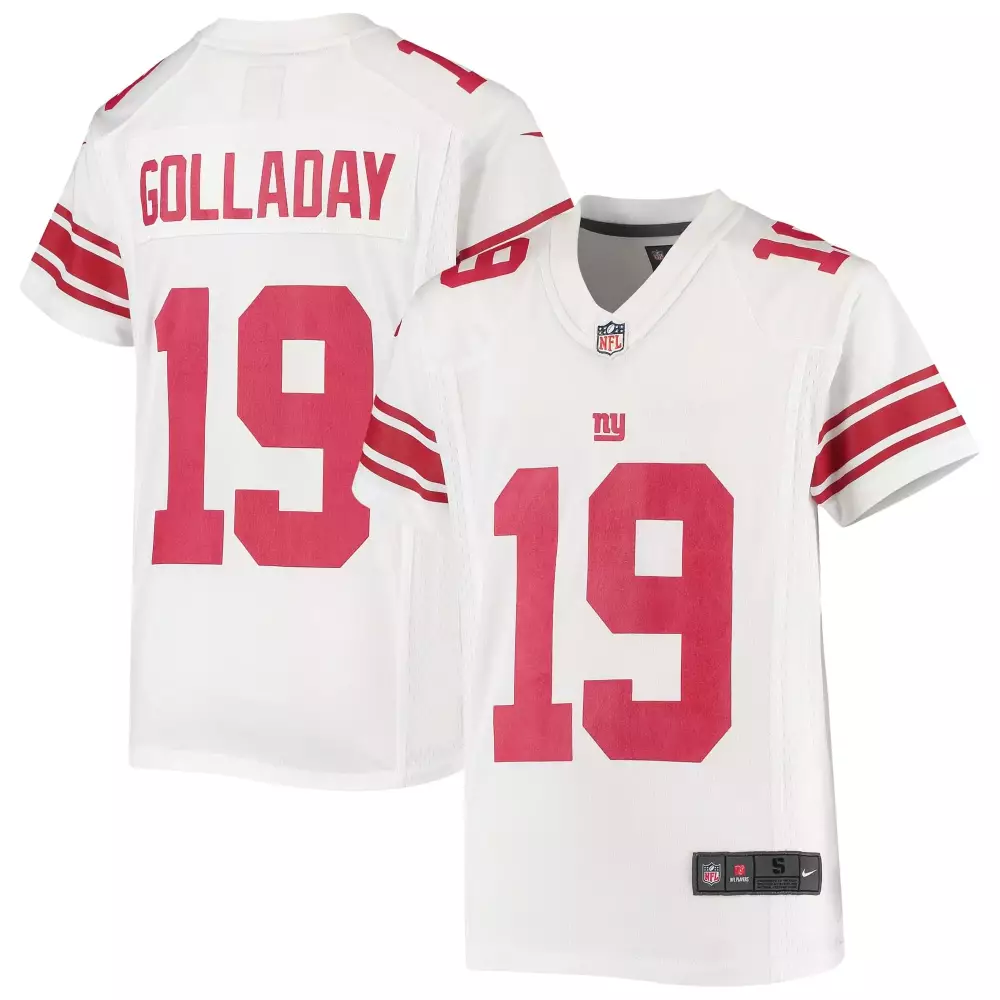 Kenny Golladay 19 New York Giants Jersey White Men Replica Alternate Red Game