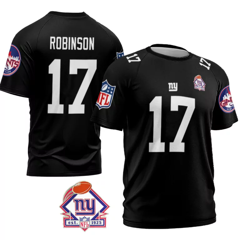Wandale Robinson 17 Jersey Black New York Giants NY 1925 Men White Vapor Limited