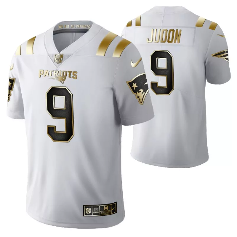 Matthew Judon 9 Patriots Jersey White Men Alternate Black Gold