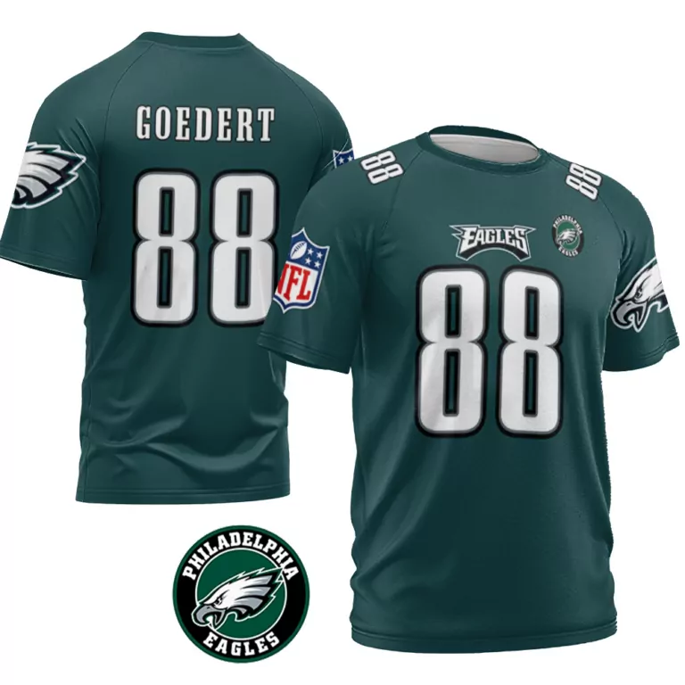 Dallas Goedert 88 Jersey Green Philadelphia Eagles Men White Black Vapor Limited