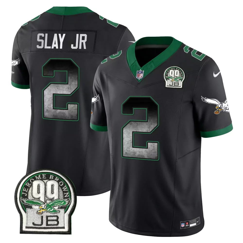 Slay Jr 2 Philadelphia Eagles Jersey Black Jerome Brown 99 Jb Men Green Vapor All