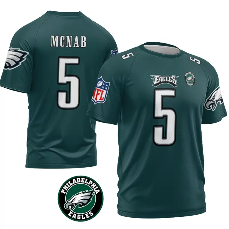 Donovan Mcnab 5 Jersey Green Philadelphia Eagles Men White Black Vapor Limited Collection