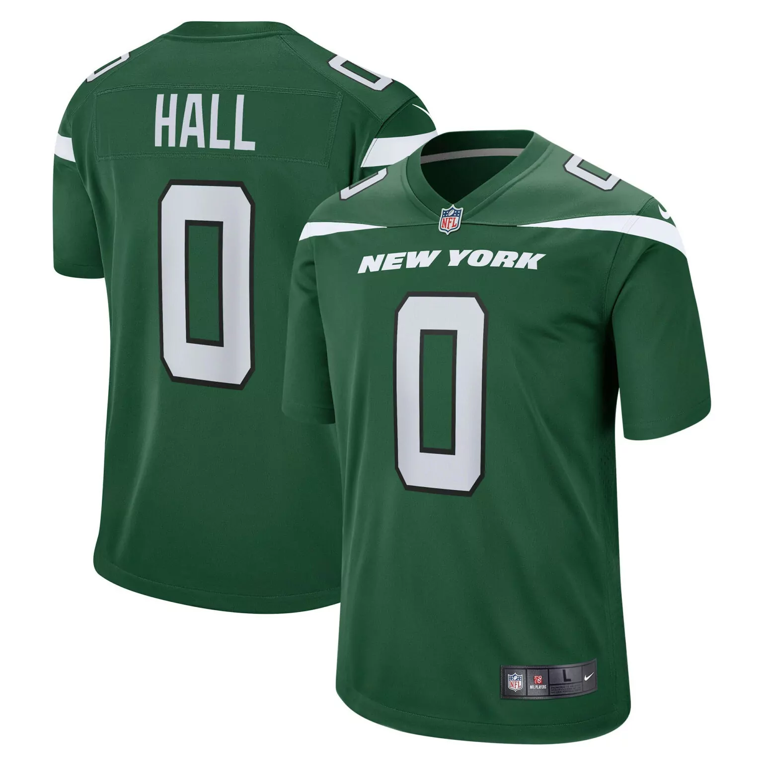 Breece Hall New York Jets Jersey Green Men Player White Game