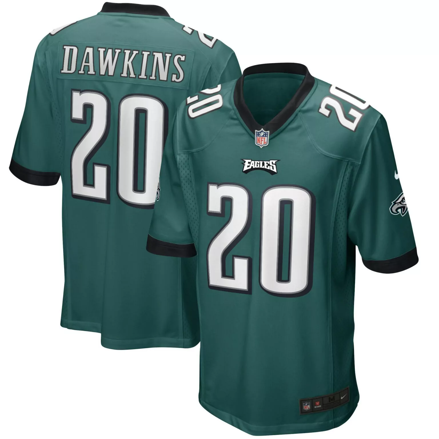 Brian Dawkins 20 Eagles Jersey Green Men Replica White Black All Stitched