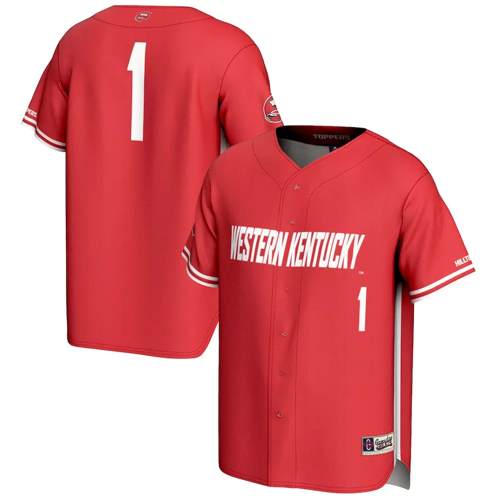 Western Kentucky 1 Jersey Red White Gameday Fashion