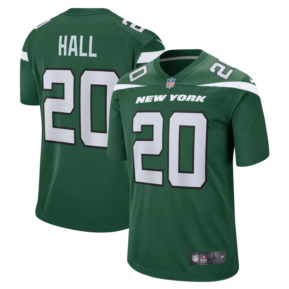 Breece Hall 20 New York Jets Jersey Green Men White Game