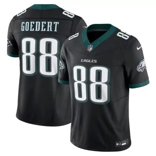 Dallas Goedert 88 Eagles Jersey Black Men Green White Alternate Vapor