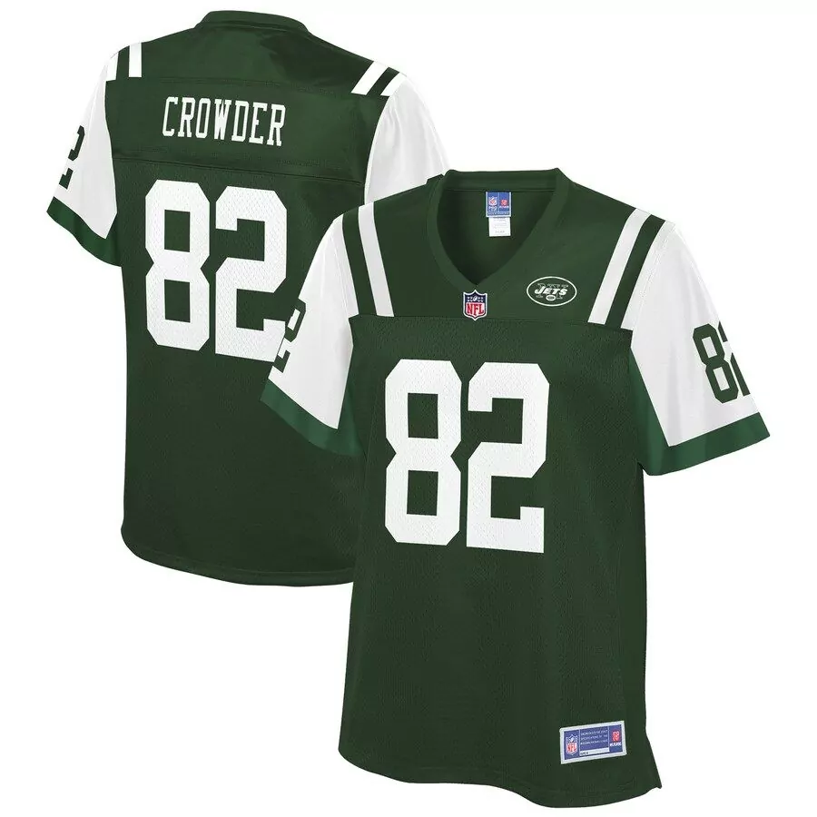 Jamison Crowder 82 Jets Jersey Green Men White