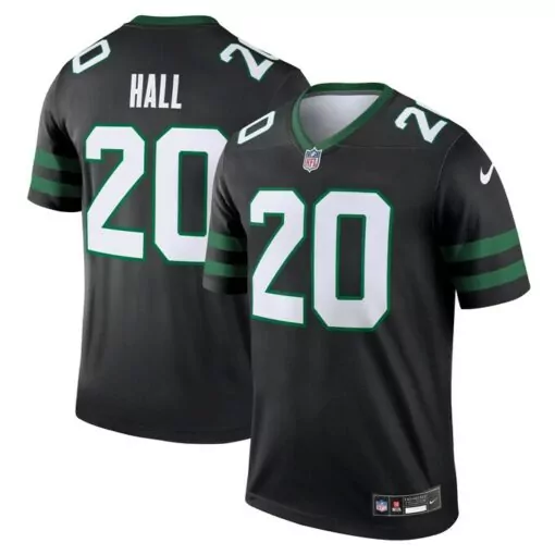 Breece Hall 20 New York Jets Jersey Black Men Green White Alternate