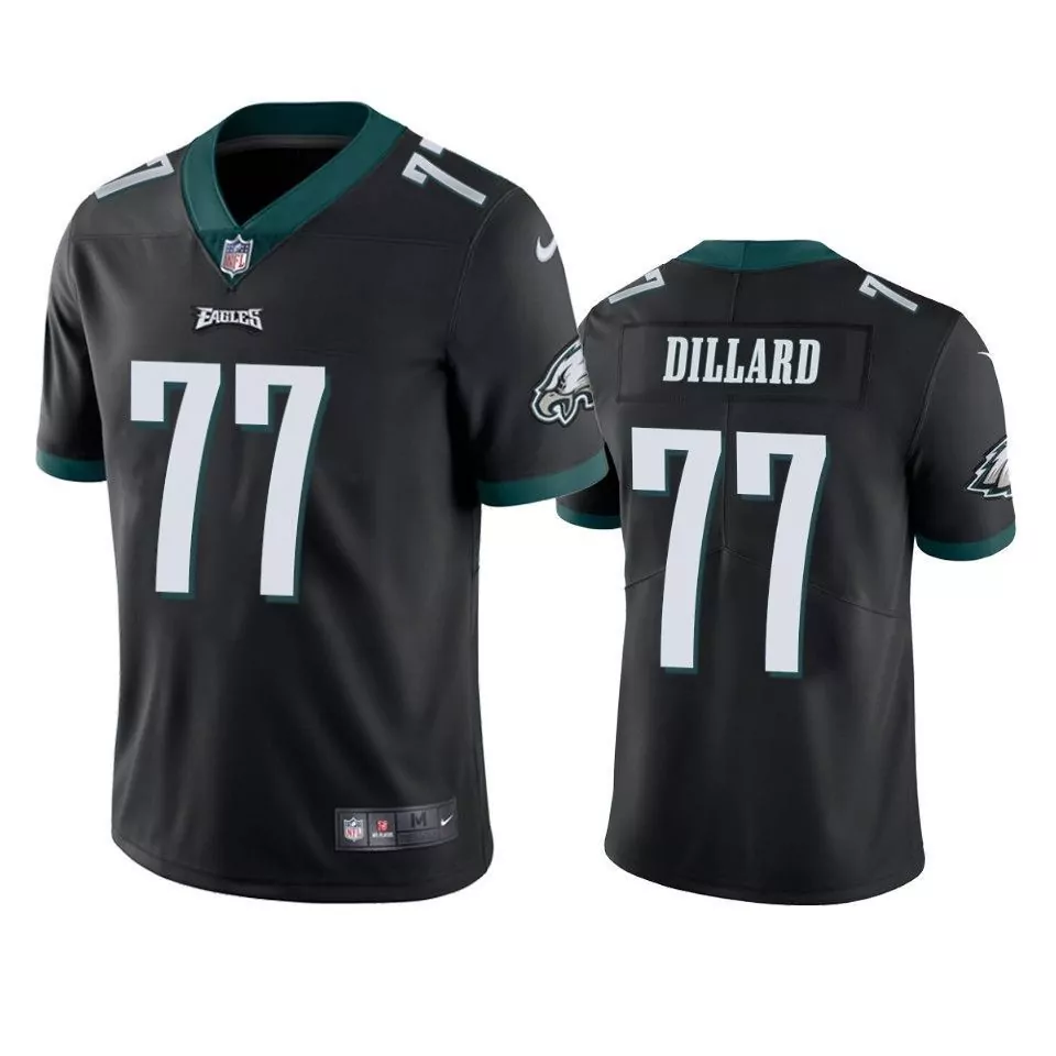 Andre Dillard 77 Eagles Jersey Black Men T-shirt Green White Vapor Limited