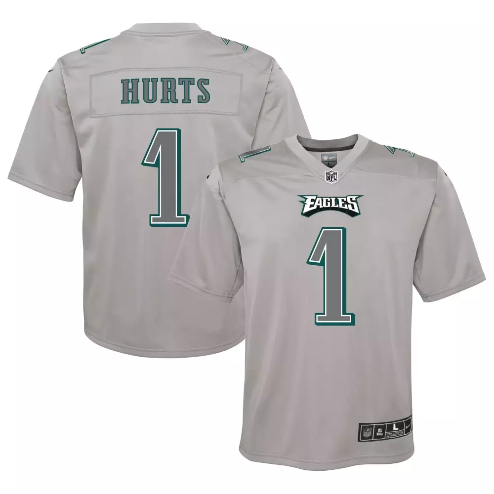 Jalen Hurts 1 Eagles Jersey Gray Men Replica Green White Fashion Game