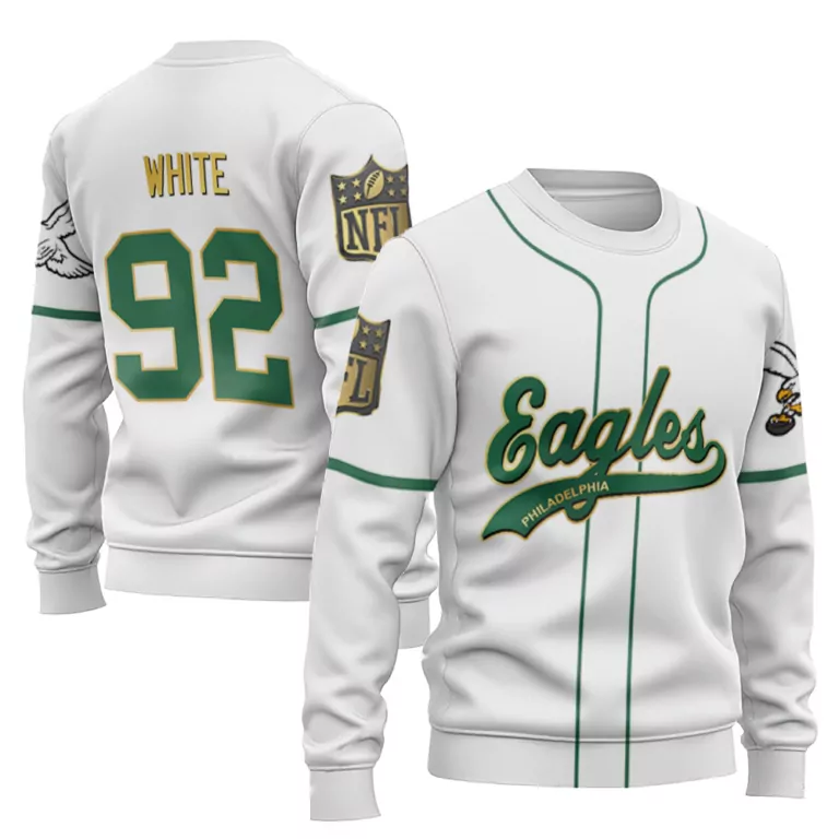 Reggie White 92 Jersey Philadelphia Eagles 2023 Green Retired