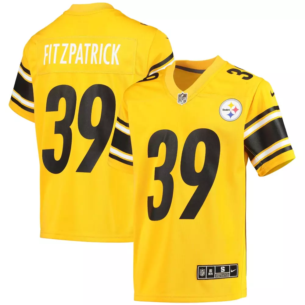 Minkah Fitzpatrick 39 Jersey Yellow Pittsburgh Steelers Men Authentic Black White