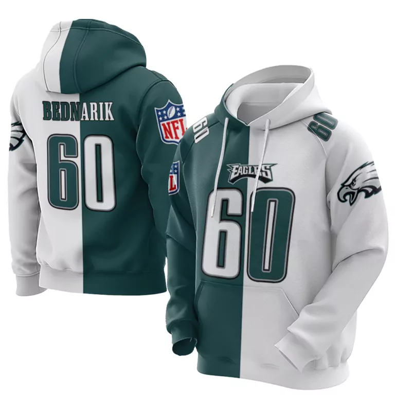 Chuck Bednarik 60 Jersey Midnight Green Philadelphia Eagles Men Split-design Split