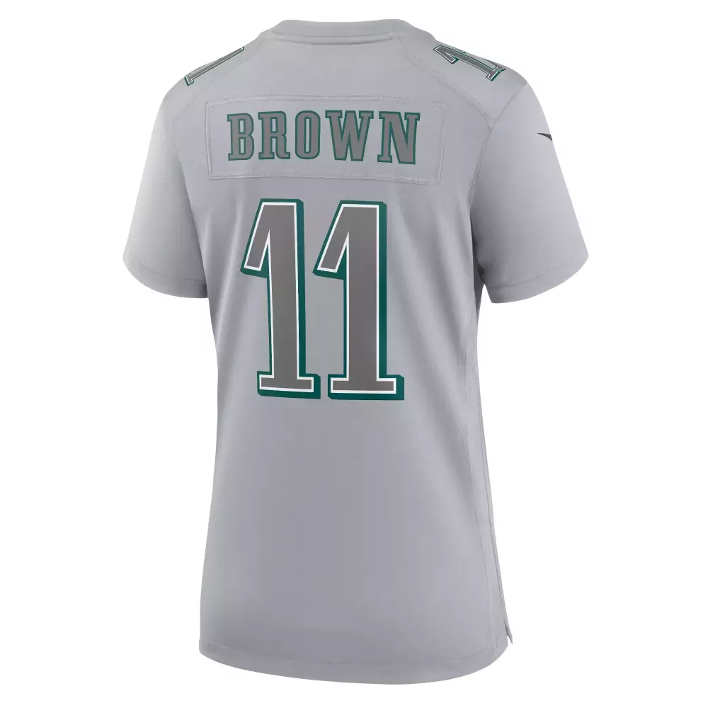 Aj Brown 11 Eagles Jersey Silver Women NFL Green White Fashion Game