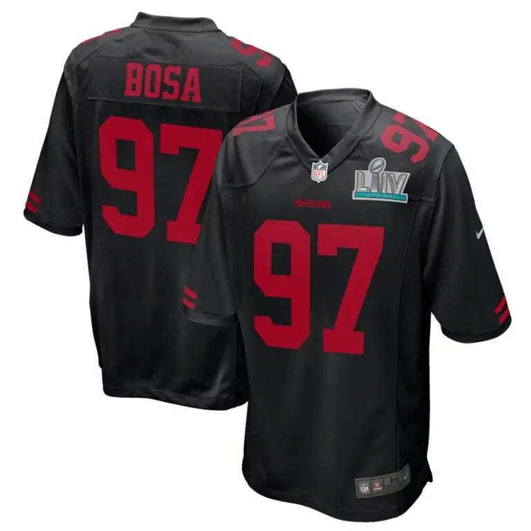 Nick Bosa 97 49ERS Jersey Black Liv Men Red Game