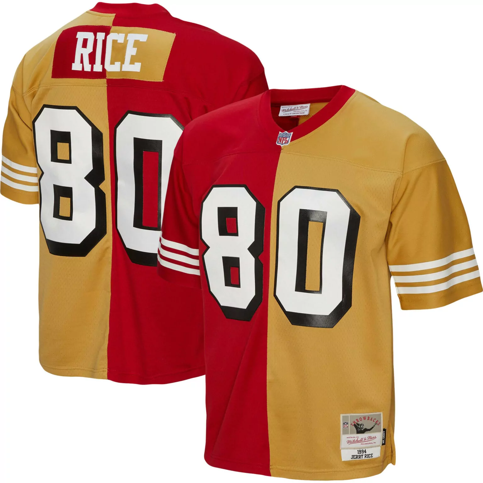 Jerry Rice 80 San Francisco 49ers Jersey Red Mitchell & Ness Legacy Collection Men