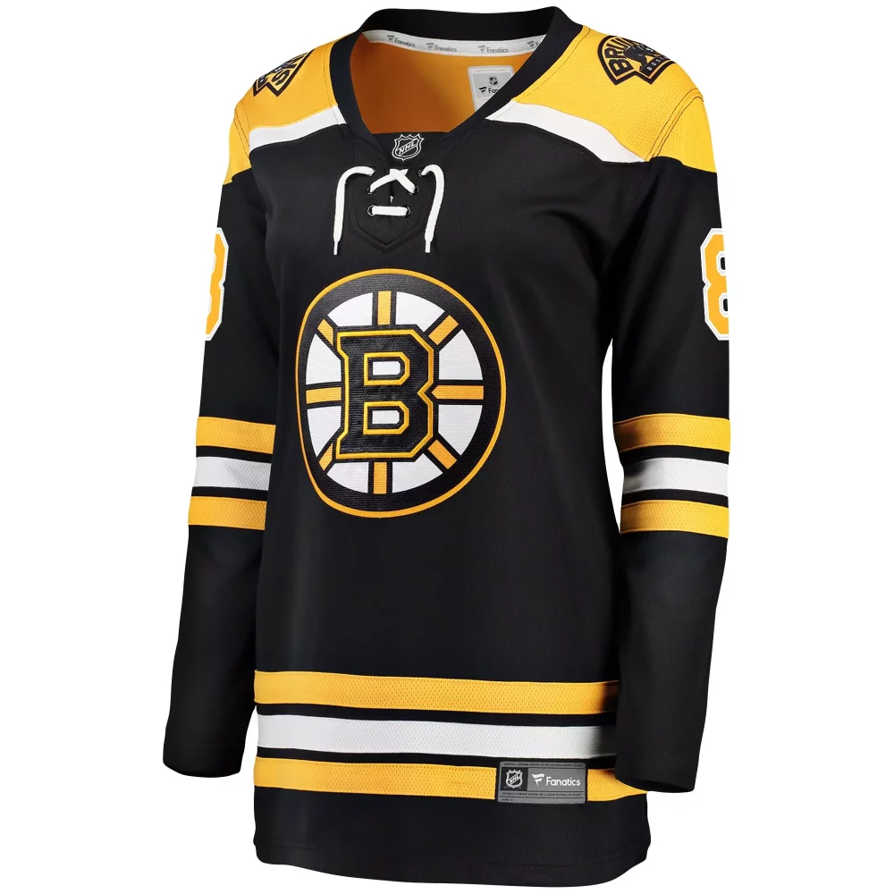David Pastrnak 88 Boston Bruins Jersey Black Men Yellow White Home Premier Breakaway