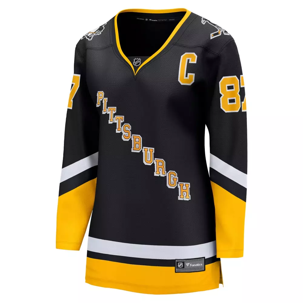 Sidney Crosby 87 Jersey Black Pittsburgh Penguins Men Ice Gold White Alternate Premier