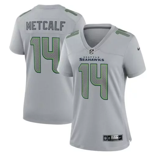 Dk Metcalf 14 Seattle Seahawks Jersey Gray Women Authentic Green Fashion Game