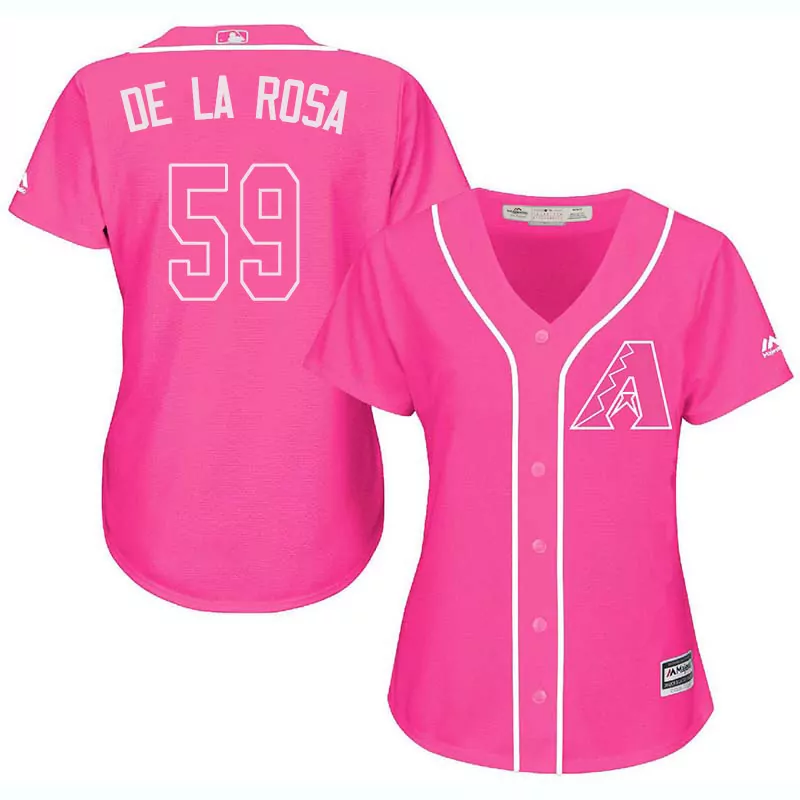 Elly De 59 Arizona Diamondbacks Jersey Pink Women Replica White Cool Base