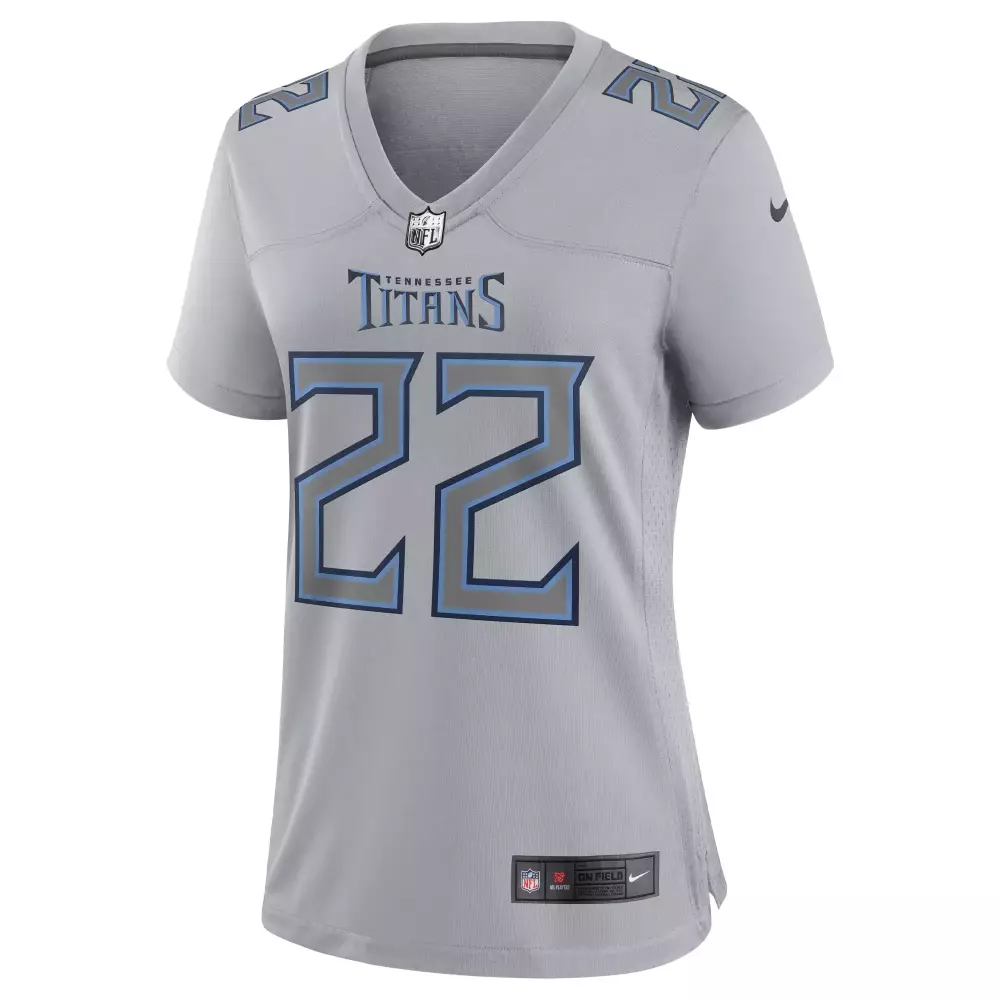 Derrick Henry 22 Tennessee Titans Jersey Gray Men Alternate Navy Blue Light Fashion