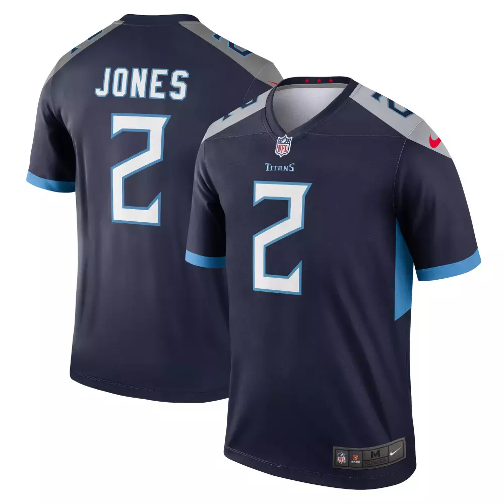 Julio Jones 2 Titans Jersey Navy Men Light Blue Grey