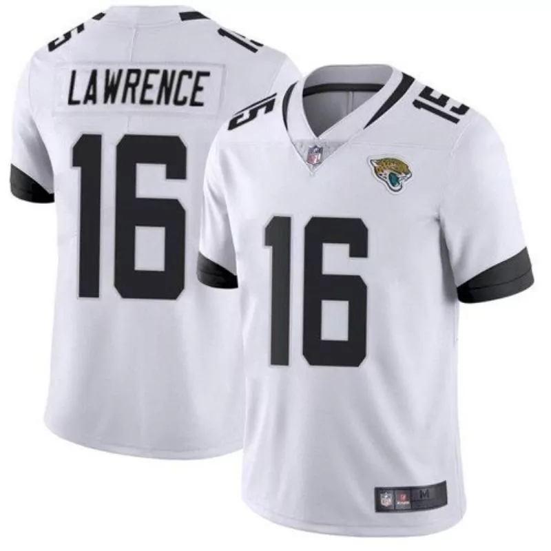 Trevor Lawrence 16 Jaguars Jersey White Men Black