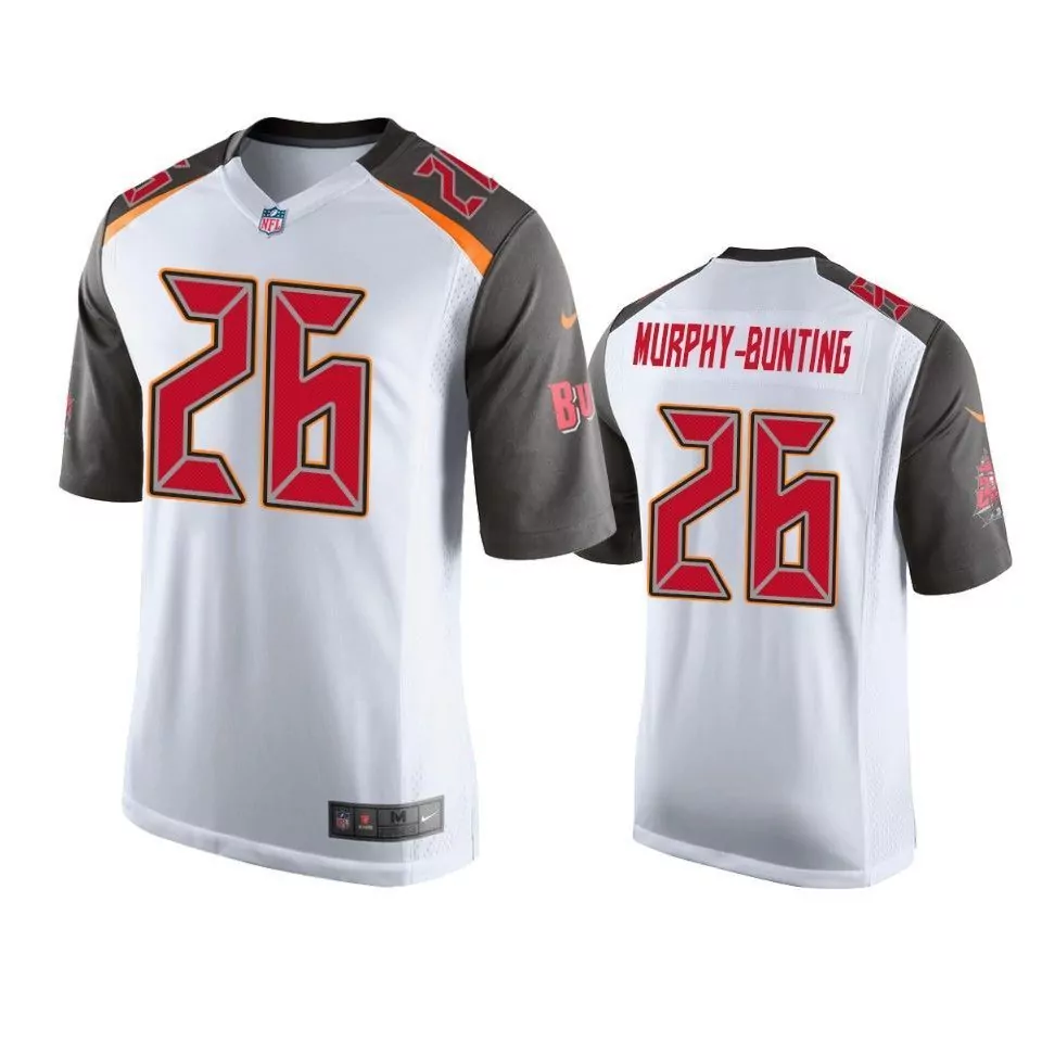 Sean Murphy 26 Buccaneers Jersey White Men Red Gray Orange Game