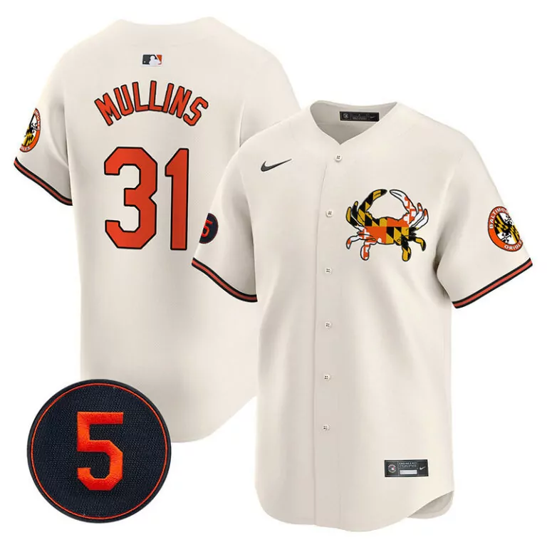 Cedric Mullins 31 Orioles Jersey Cream City Connect Baltimore Crab Bird Men Split Design