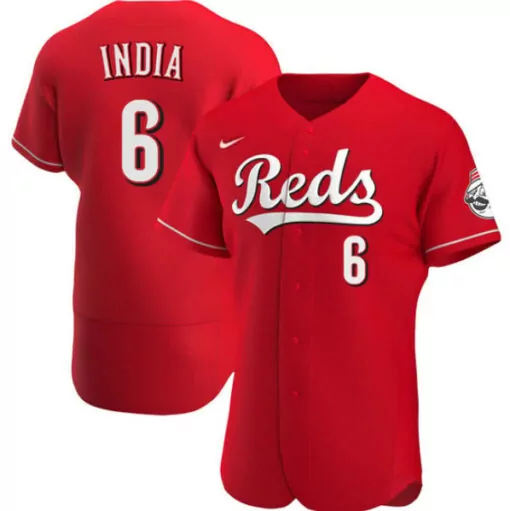 Jonathan India 6 Reds Jersey Red Men White Flex Base Stitched