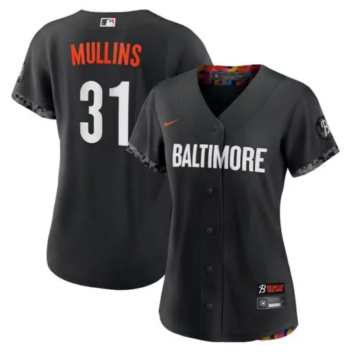 Cedric Mullins 31 Jersey Black City Connect Baltimore Orioles Men Custom Design Orange