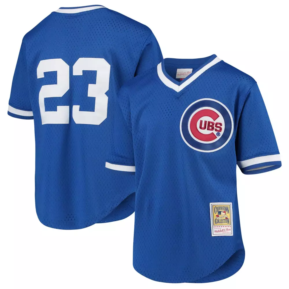 Ryne Sandberg 23 Chicago Cubs Jersey Blue Cooperstown Collection Men Red White
