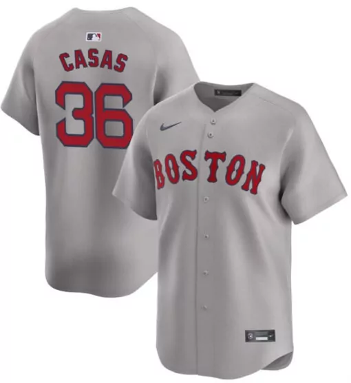 Triston Casas 36 Boston Red Sox Jersey Gray Men Away Limited Stitched