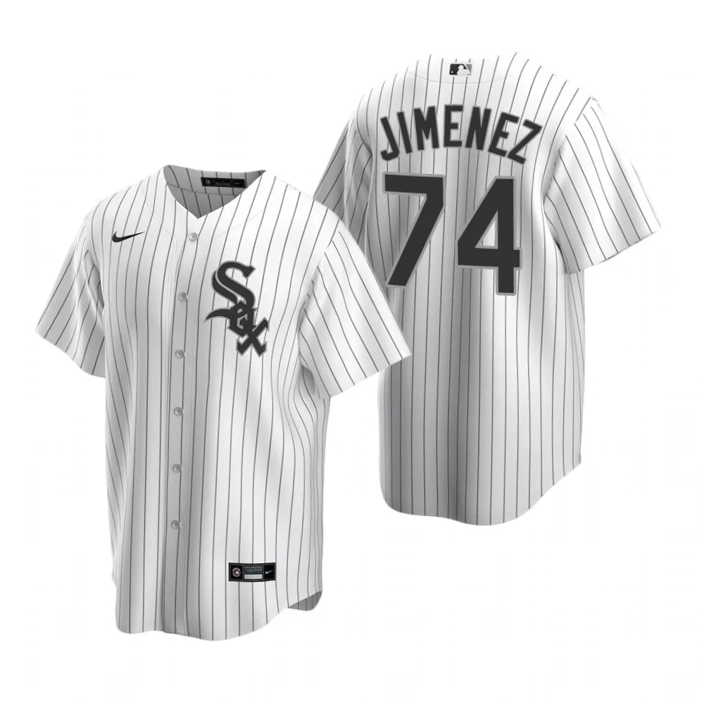 Eloy Jimenez 74 White Sox Jersey Men Black Alternate Home