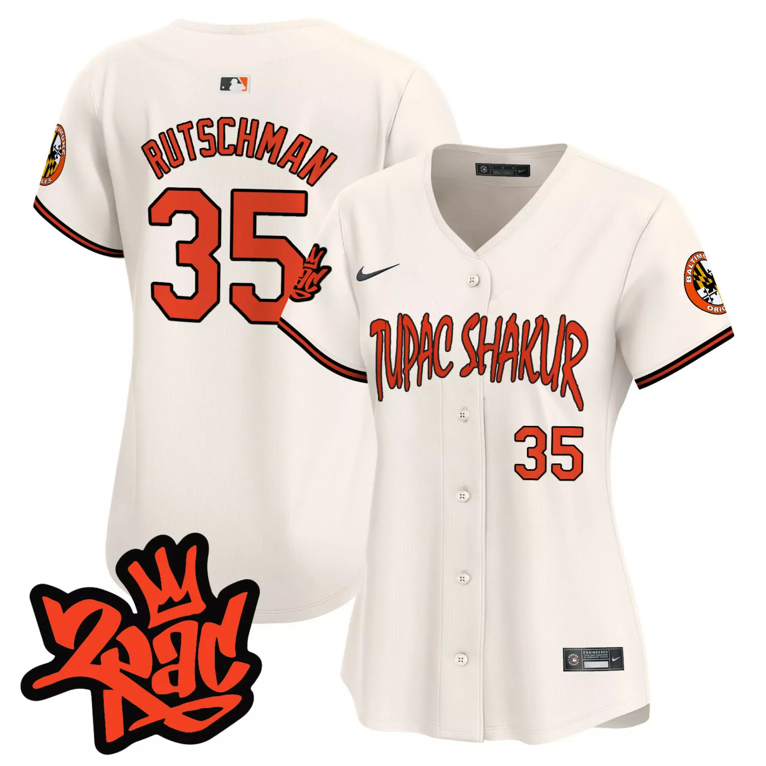 Adley Rutschman 35 Jersey White City Connect Baltimore Orioles Men Alternate Custom Design