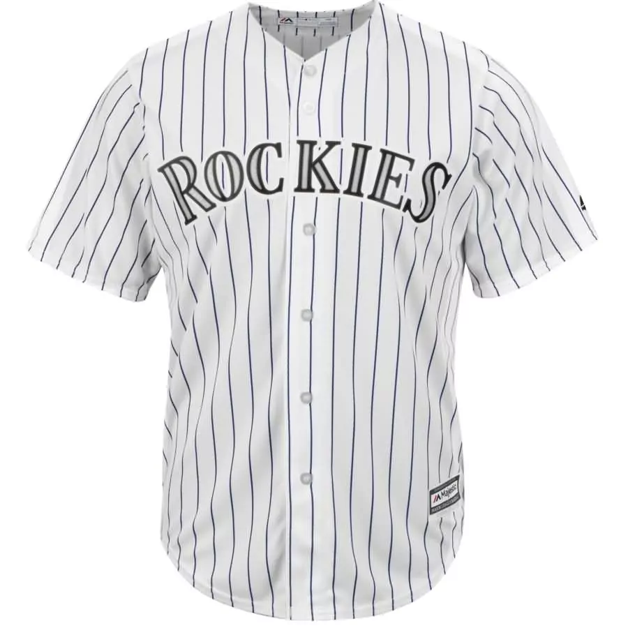 Trevor Story Colorado Rockies Jersey White Men Black Purple Home Official Cool Base