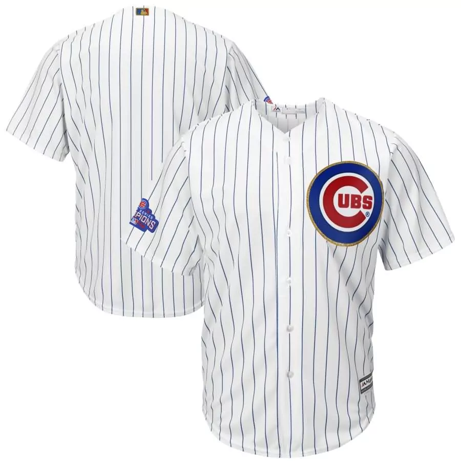 Chamberlain 20 Chicago Cubs Jersey White World Series Champions Men Blue Red Fashion
